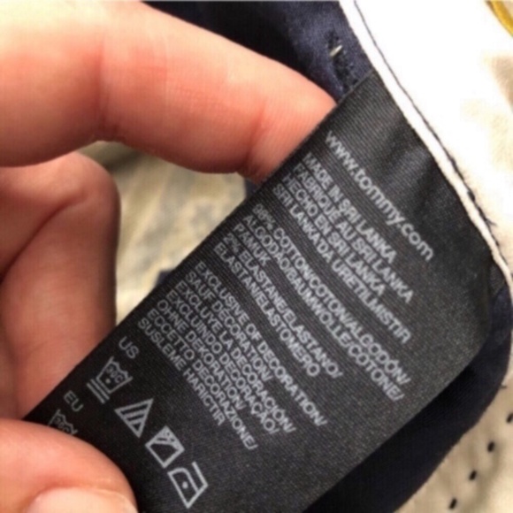 Tommy Hilfiger Green and Black Paisley Chinos - Picture 2 of 8